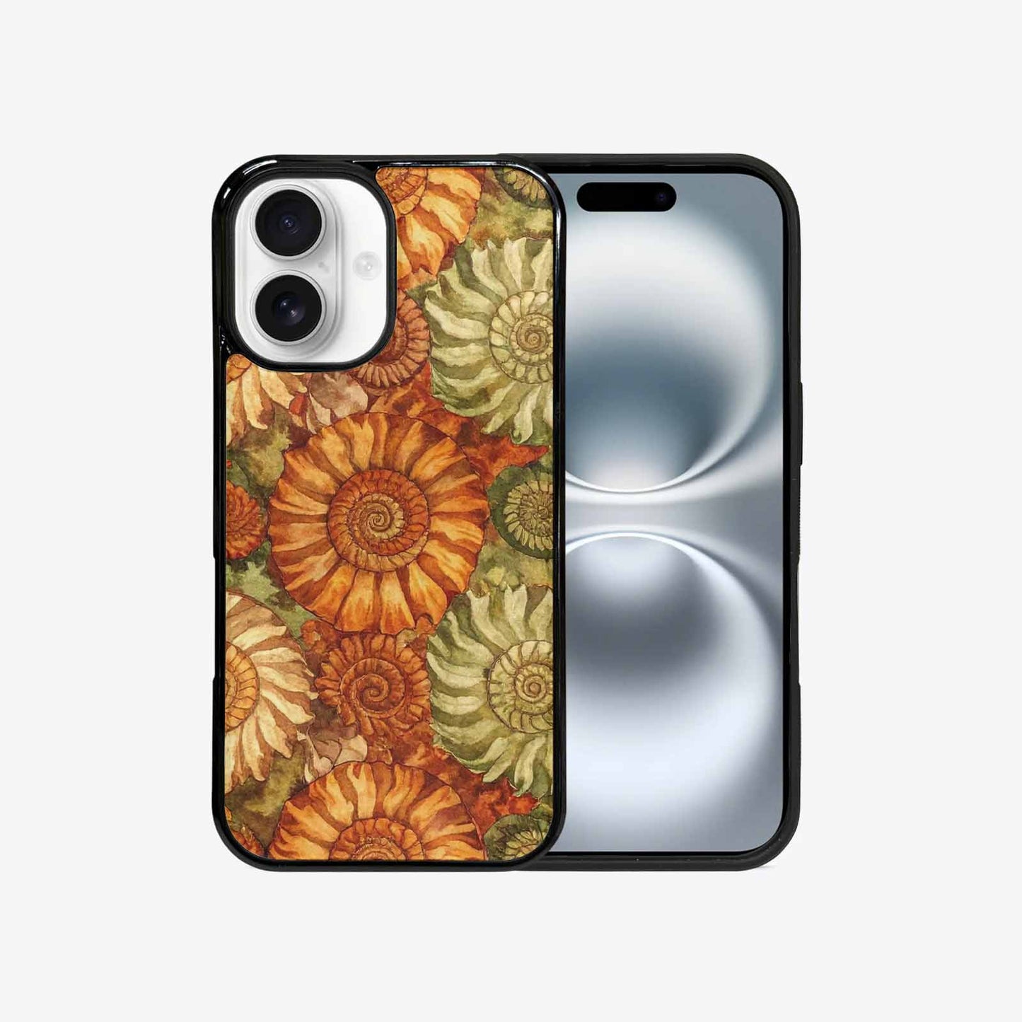 iPhone 16 Case — Tie Dye Earth Tones Blended Overlapping, Custom Designed Case Cover