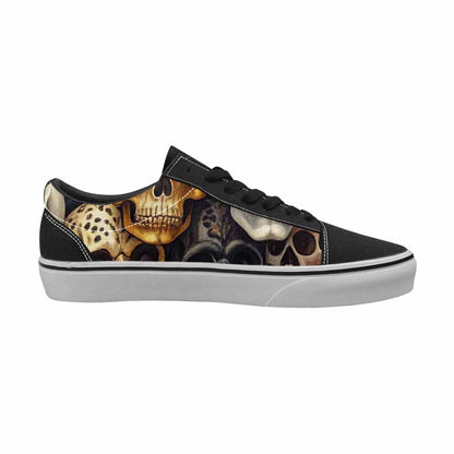 WOMEN'S Skulls Lace-Up Canvas Vivid Sneakers