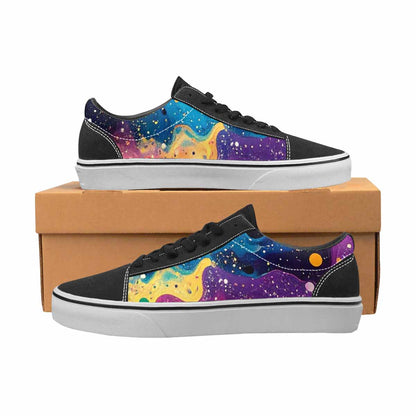 WOMEN'S Galaxy Art - Canvas Lace-Up Y2K Shoes