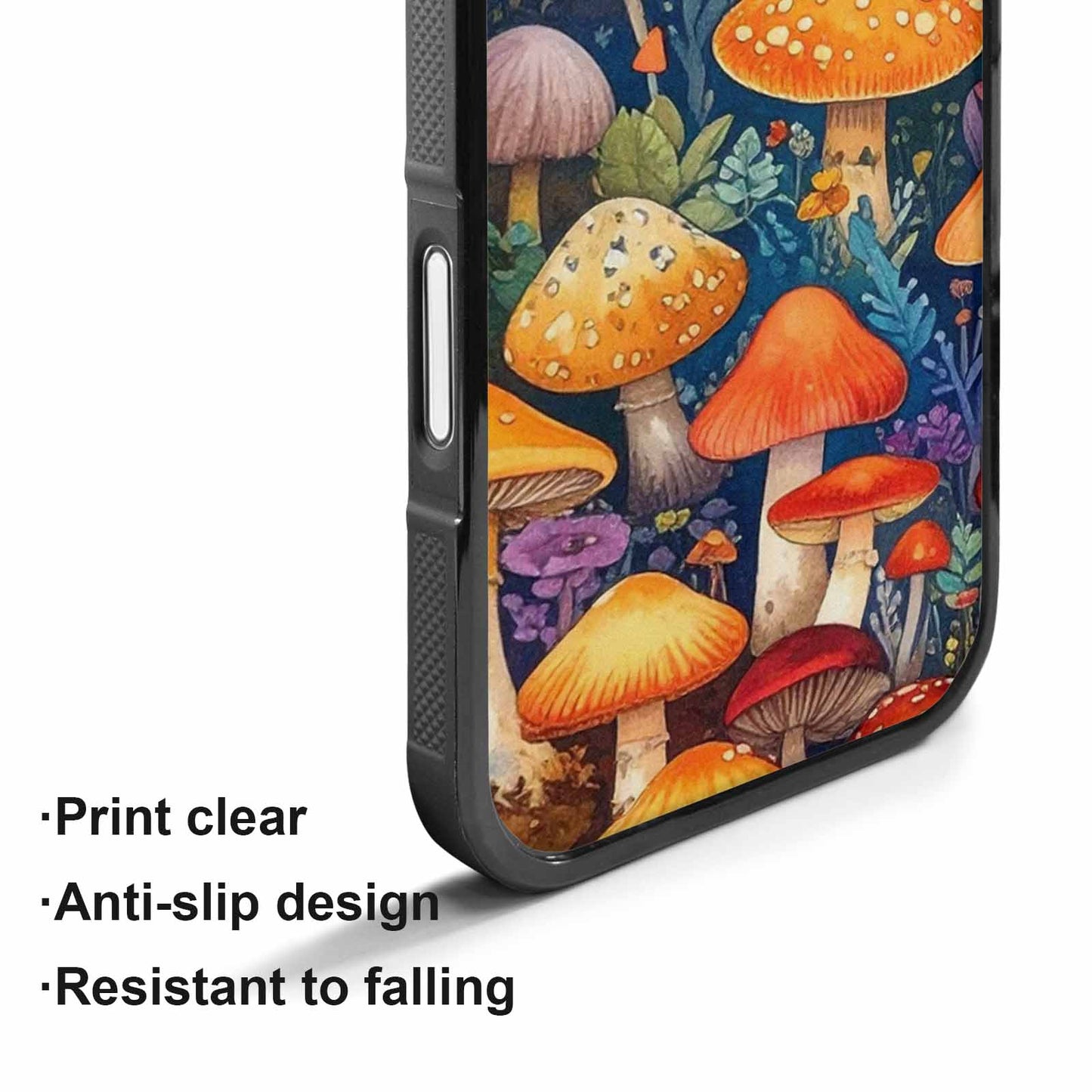iPhone 17 Case — Mushrooms (general) Mushrooms Pattern Original Art, Custom Phone Case