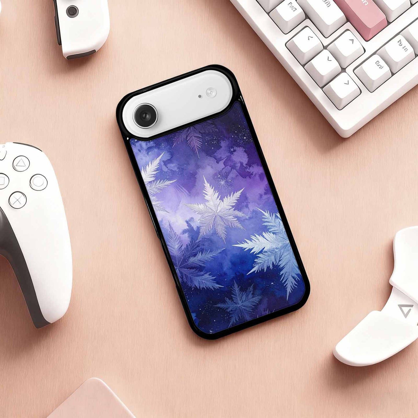 iPhone 17 Air Case — Seamless Tileable Pattern Of Overlapping Galaxy, Custom Printed Phone Case