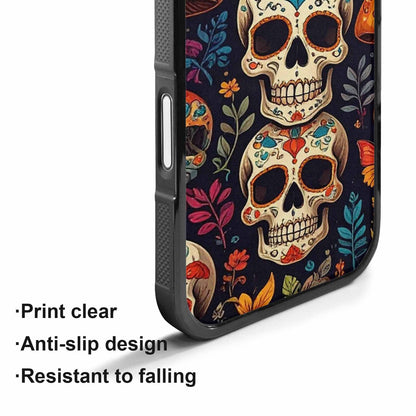 iPhone 17 Case — Mushrooms And Skulls Gothic Skulls, Custom Phone Case