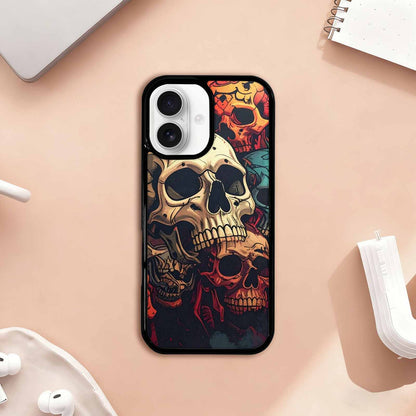 iPhone 17 Case — Skull Dark Art Gothic Print Gothic, Custom Designed Case Cover