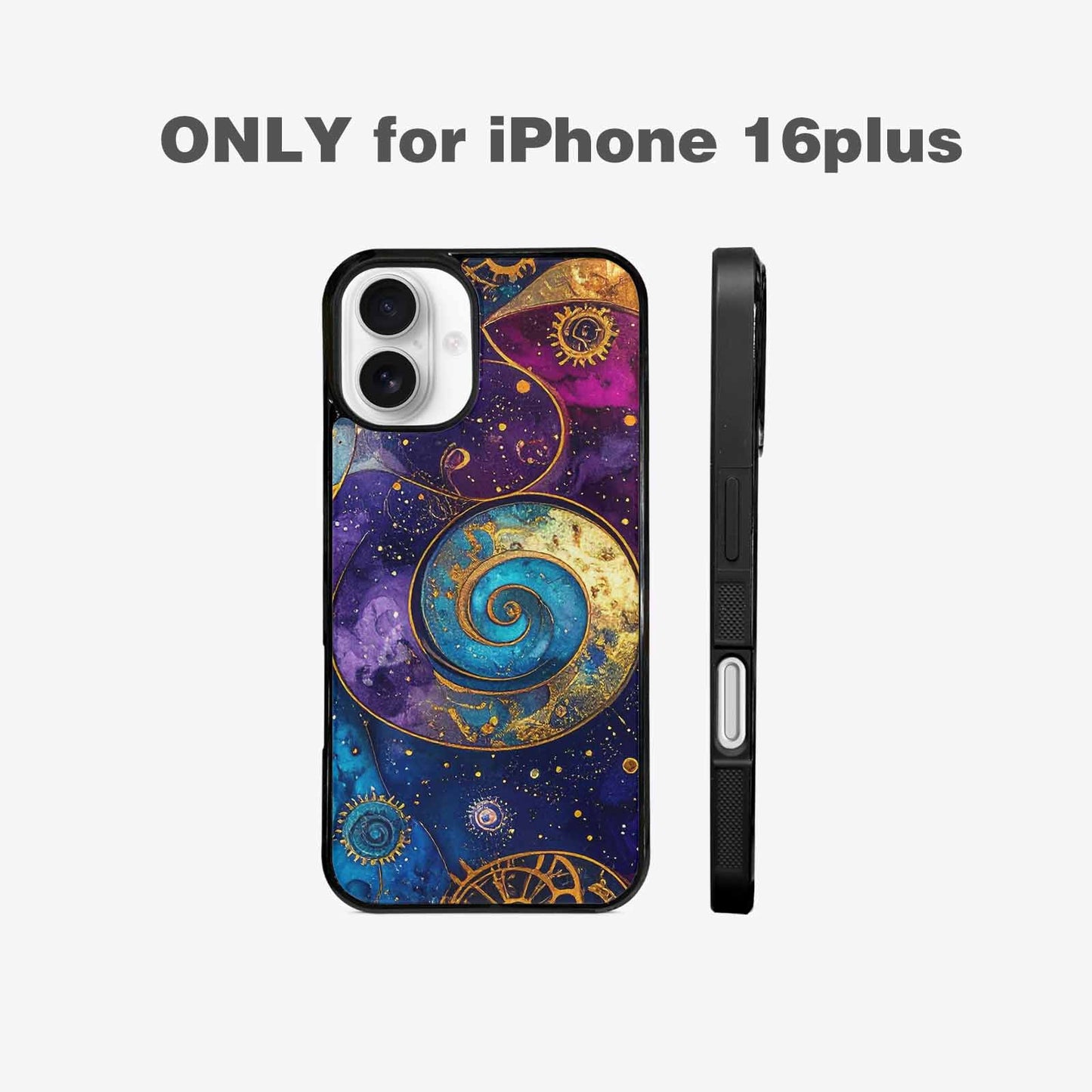 iPhone 16 Plus Case — Steampunk Galaxy Custom, Personalized Phone Case