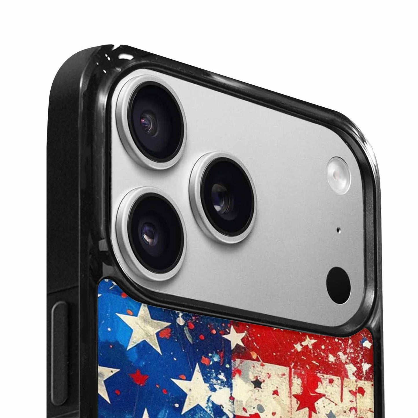 iPhone 17 Pro Max Case — Patriotic Stars And Stripes Galaxy Space, Customized Protective Case