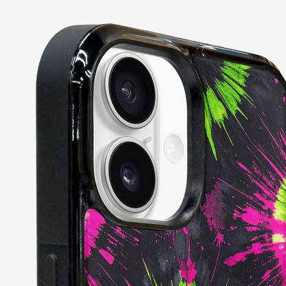 iPhone 16 Case — Acid Wash Tie Dye Neon, Custom Art Phone Cover