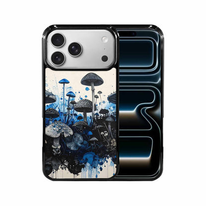 iPhone 17 Pro Max Case — Mushrooms (general) Black &amp; Original Art, Unique Phone Case Design