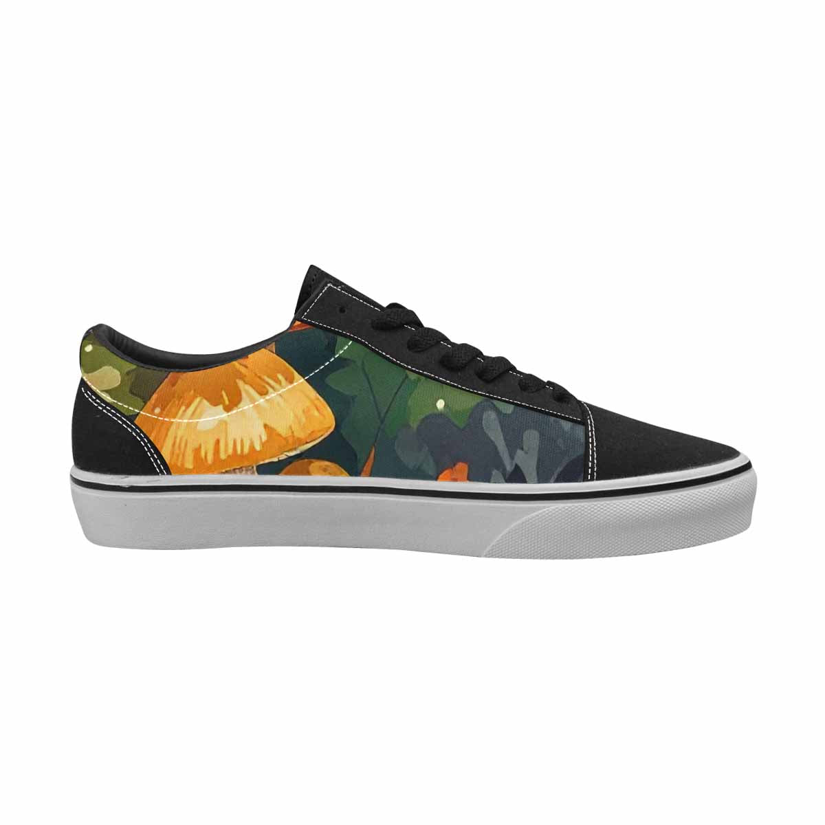 WOMEN'S Mushrooms  Camo Mushrooms Lace-Up Canvas Y2K Custom Shoes