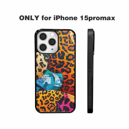 iPhone 15 Pro Max Case — Full Color Vibrant Animal Print Animal, Custom Phone Case