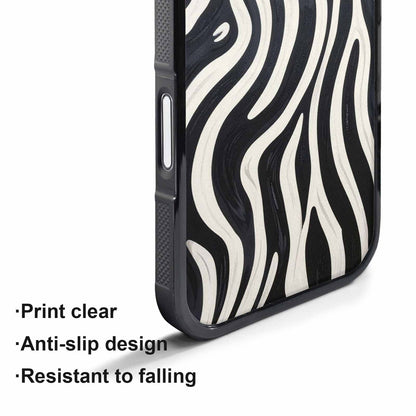 iPhone 17 Pro Case — Modern Zebra Stripe Print Crisp Animal, Custom Art Phone Cover