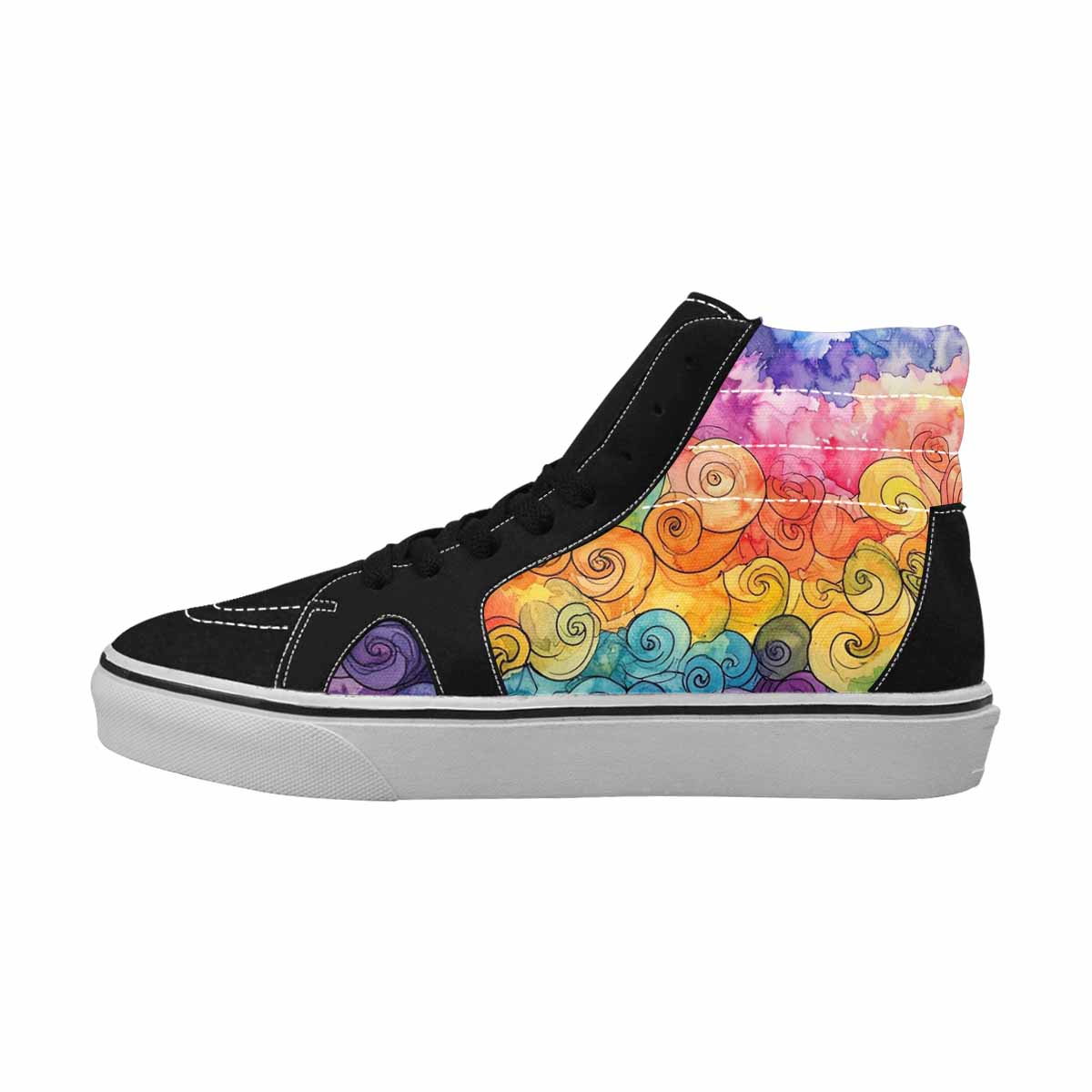 MEN'S Tie High Top Canvas Dark Academia Sneakers
