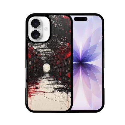 iPhone 17 Case — Black &amp; Red Ink Galaxy Space, Unique Phone Case Design