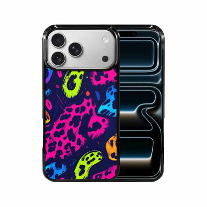 iPhone 17 Pro Max Case — Leopard Print Neon Seamless Animal Print, Custom Phone Case