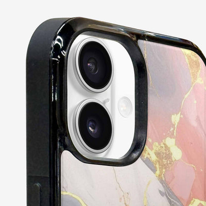 iPhone 16 Plus Case — Marble Vein Marble Veins Pattern Hundreds, Custom Phone Case