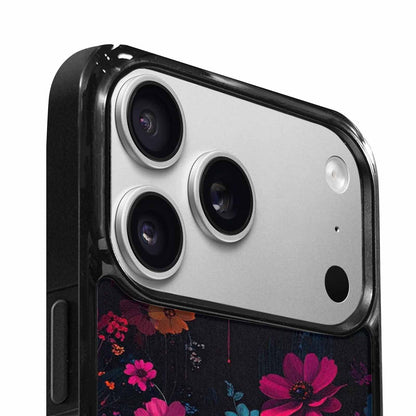iPhone 17 Pro Max Case — Shadowy Glitch Floral Pattern Floral, Custom Phone Case