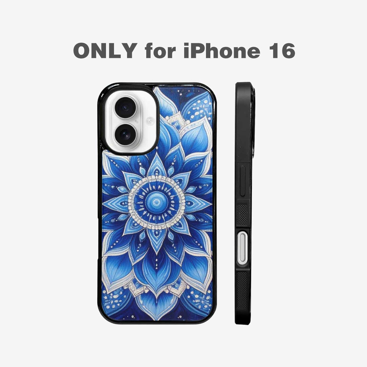iPhone 16 Case — Mandala Bohemian Print Edge To Edge, Custom Designed Case Cover