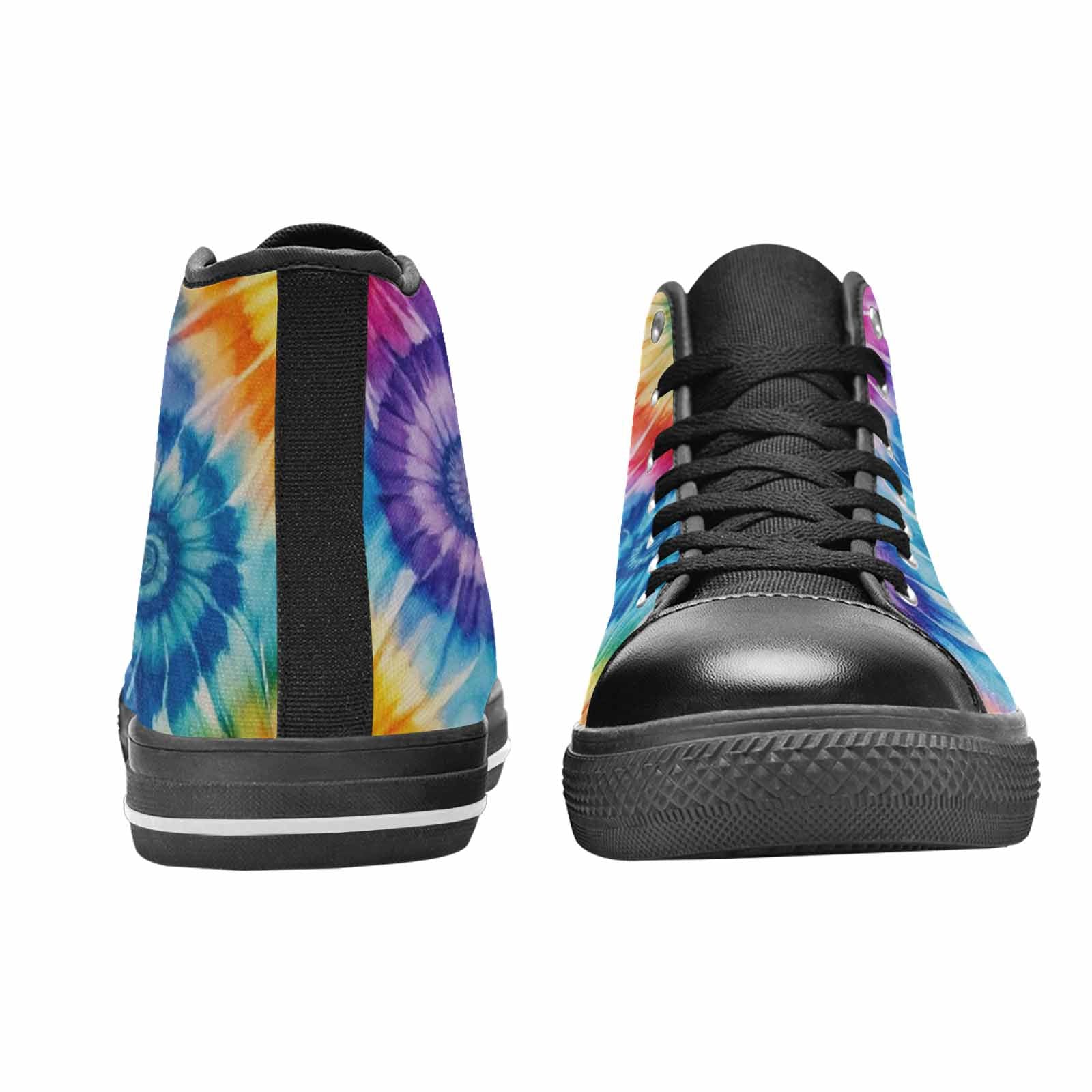 MEN'S Tie Dye Swirl High Top Canvas Dreamcore Custom Shoes