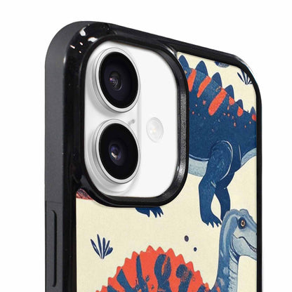 iPhone 17 Case — Vintage Dinosaurs Mushroom Retro Vintage, Custom Designed Case Cover