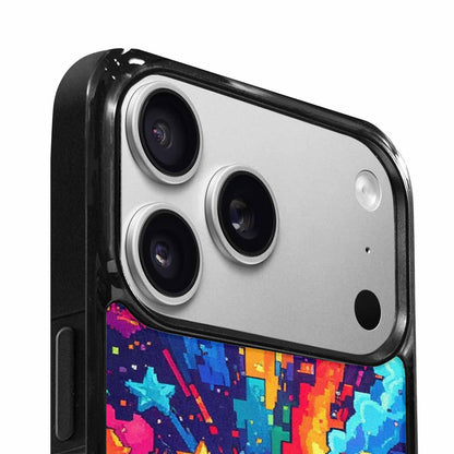iPhone 17 Pro Max Case — Pixel Art Bit Burst Original Art, Custom Designed Case Cover