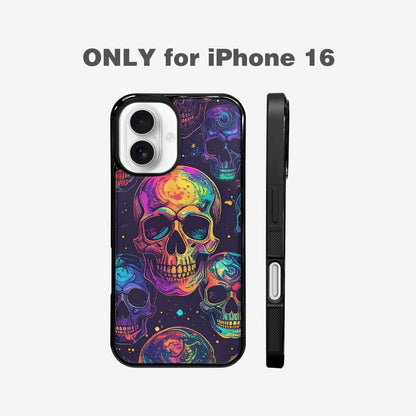 iPhone 16 Case — Galaxy Skulls, Custom Made Phone Cover