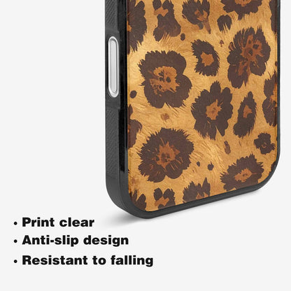 iPhone 16 Plus Case — Classic Leopard Print Warm Golden Tan, Custom Made Phone Cover