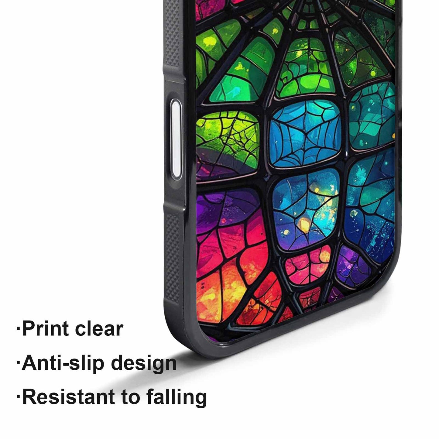 iPhone 17 Pro Case — Neon Camo Spider Web Camo, Original Design Phone Case