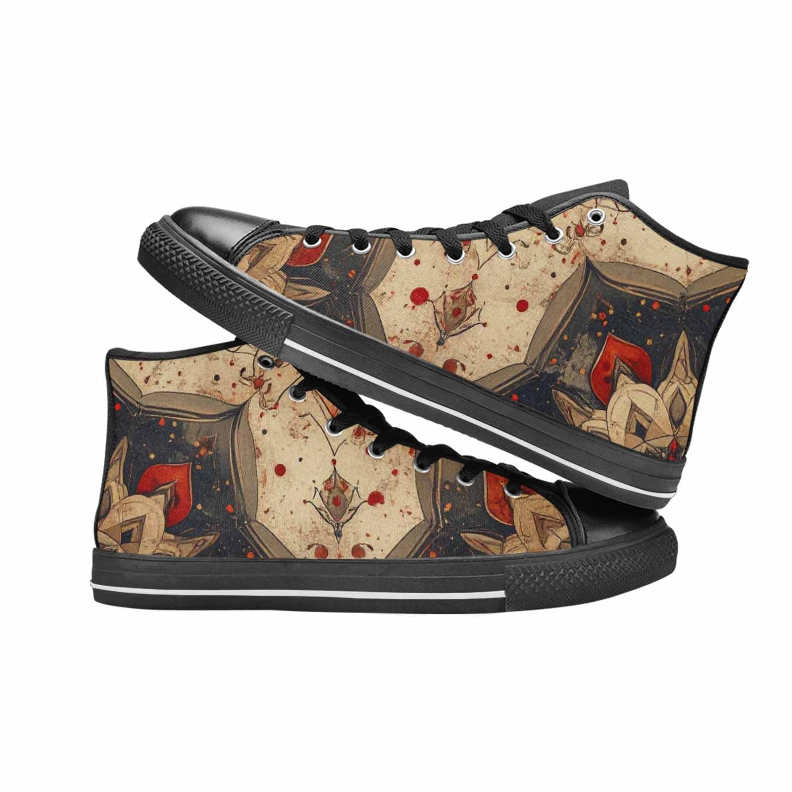 MEN'S Mandala High Top Canvas Vivid Sneakers