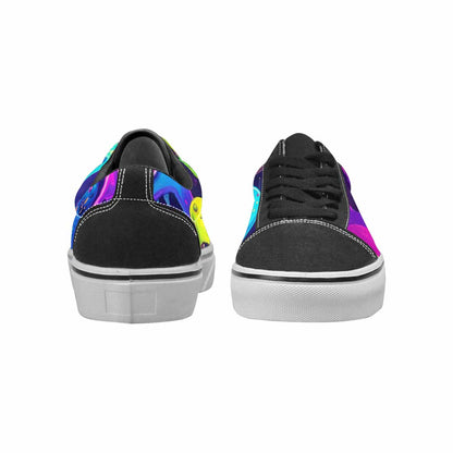 WOMEN'S Ice Cream Monsters  Lace-Up Canvas Kaleidoscope Sneakers
