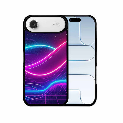 iPhone 17 Air Case — Neon Cartoon Art Pattern Retro Vintage, Custom Printed Phone Case