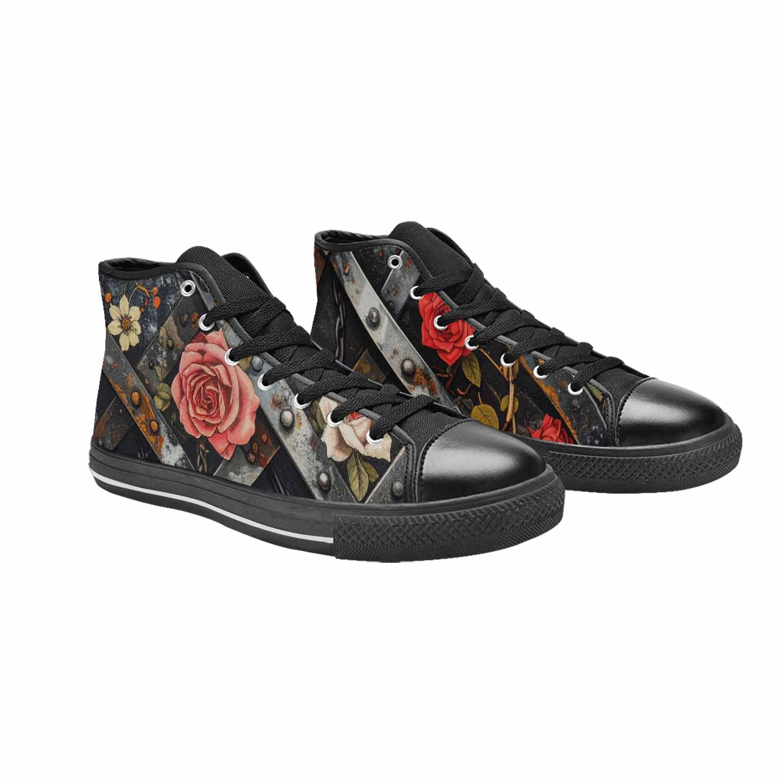 MEN'S Barbed Wire Chain High Top Canvas Neon Fantasy Sneakers