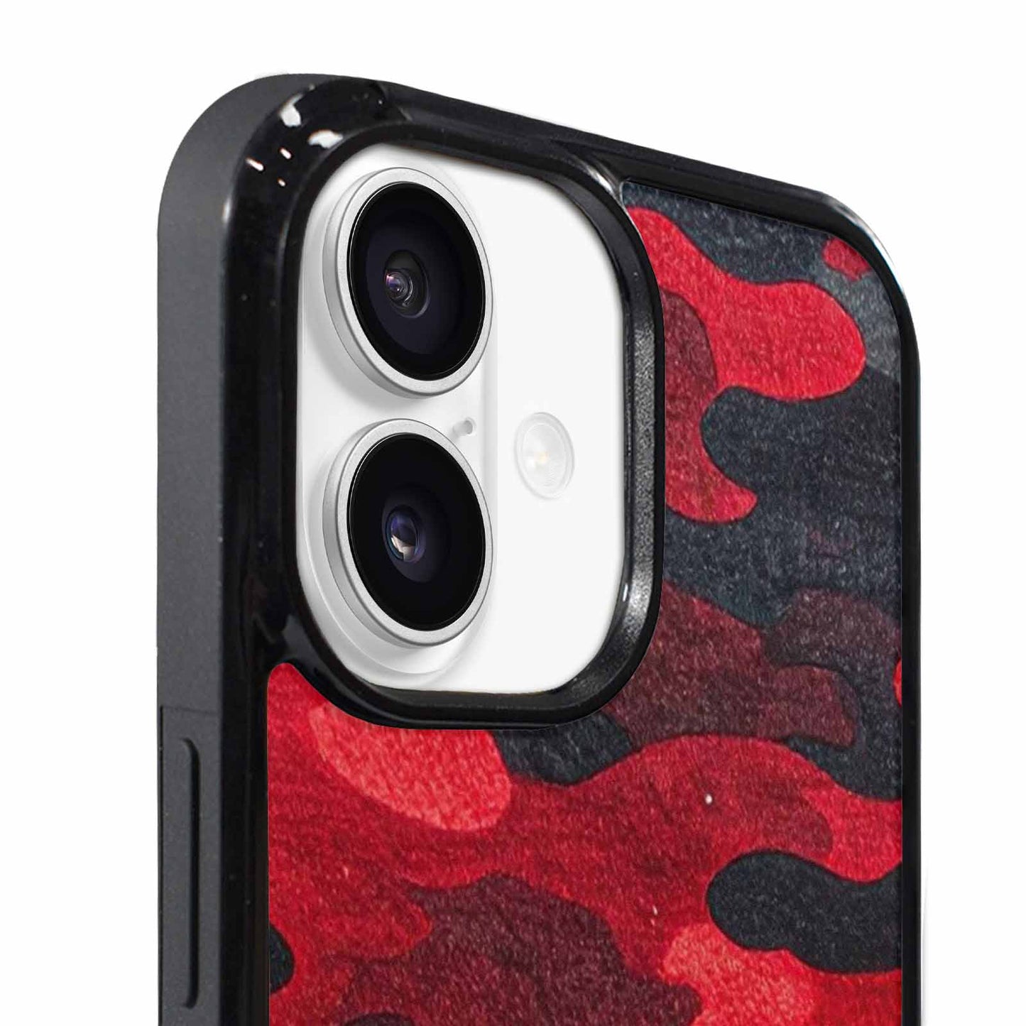 iPhone 17 Case — Tactical Camo Red Black Custom Camo, Custom Print Case Cover