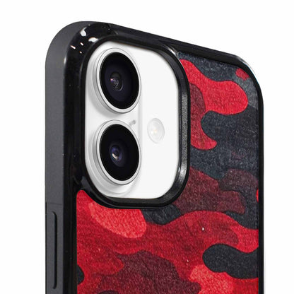 iPhone 17 Case — Tactical Camo Red Black Custom Camo, Custom Print Case Cover