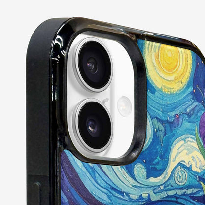 iPhone 16 Plus Case — Blend All Versions Together Melting Together, Custom Art Phone Cover