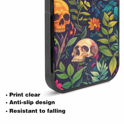 iPhone 15 Plus Case — Skulls Botanicalskulls Pattern, Customized Protective Case
