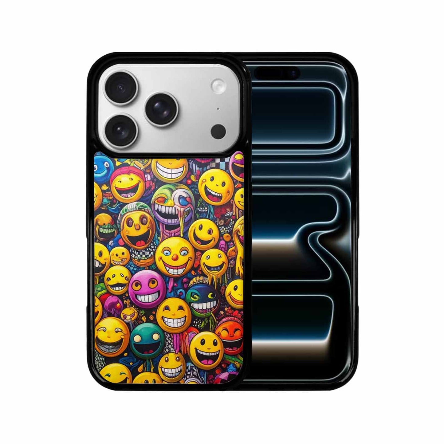 iPhone 17 Pro Case — Small Yellow Smiley Face Acid Original, Unique Phone Case Design