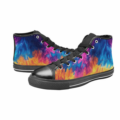 MEN'S Tie Dye Galaxy High Top Canvas Dreamcore Shoes