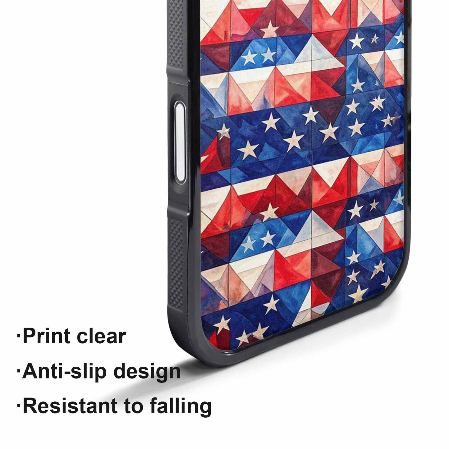 iPhone 17 Pro Max Case — Small American Flag Stars Galaxy Space, Custom Made Phone Cover