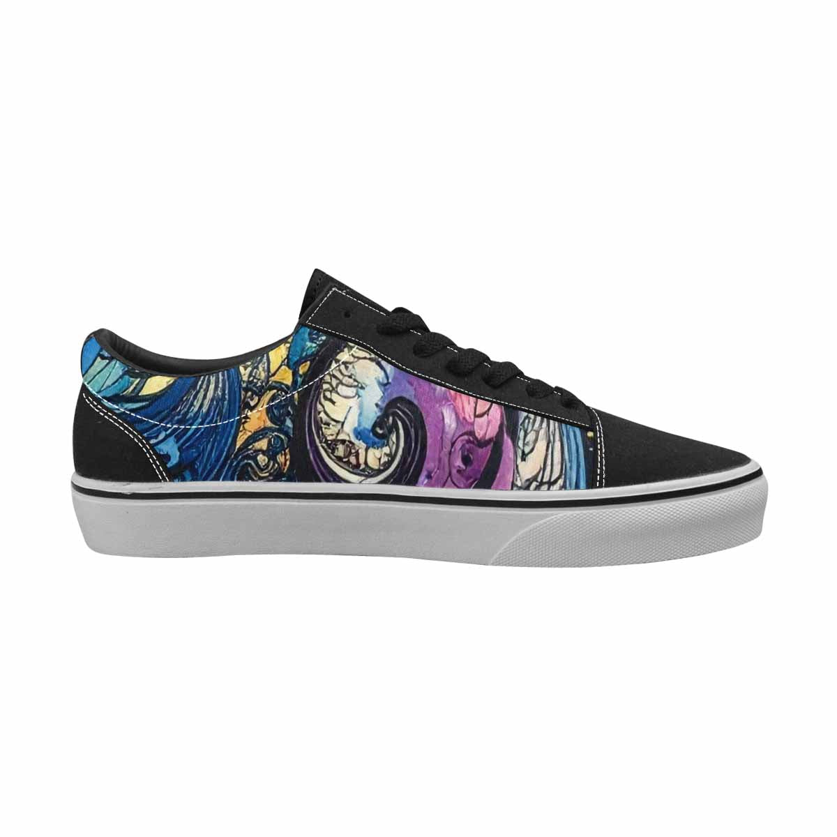 WOMEN'S Tie Lace-Up Canvas Vivid Custom Sneakers