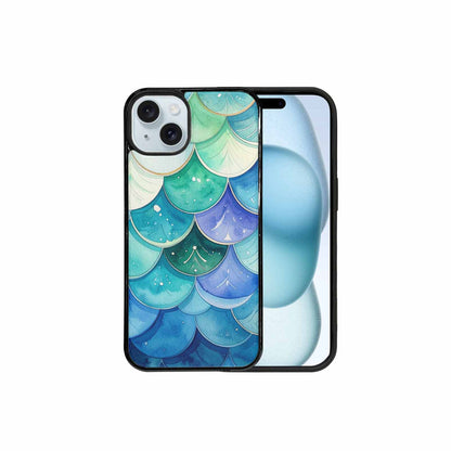 iPhone 15 Plus Case — Mermaid Scale, Custom Art Phone Cover