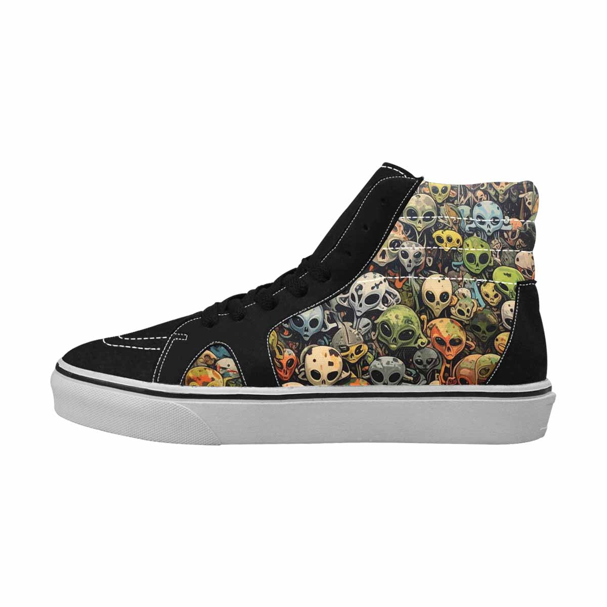 MEN'S Aliens × Camo Aliens High Top Canvas Cottagecore Sneakers