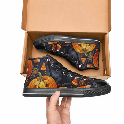 WOMEN'S Halloween High Top Canvas Dark Academia Shoes
