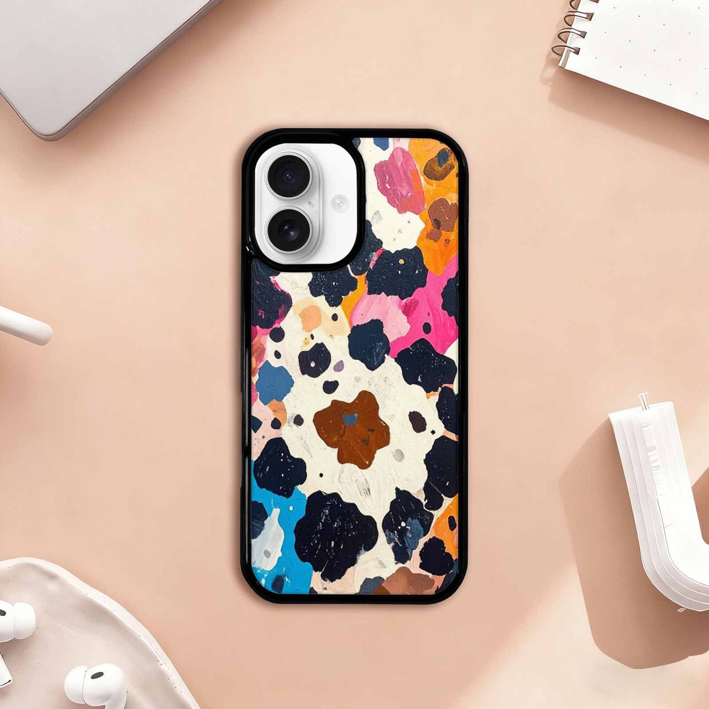 iPhone 17 Case — Small Cow Animal Print Animal Print, Unique Phone Case Design