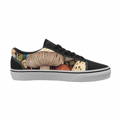 WOMEN'S Mushrooms Lace-Up Canvas Kaleidoscope Custom Sneakers