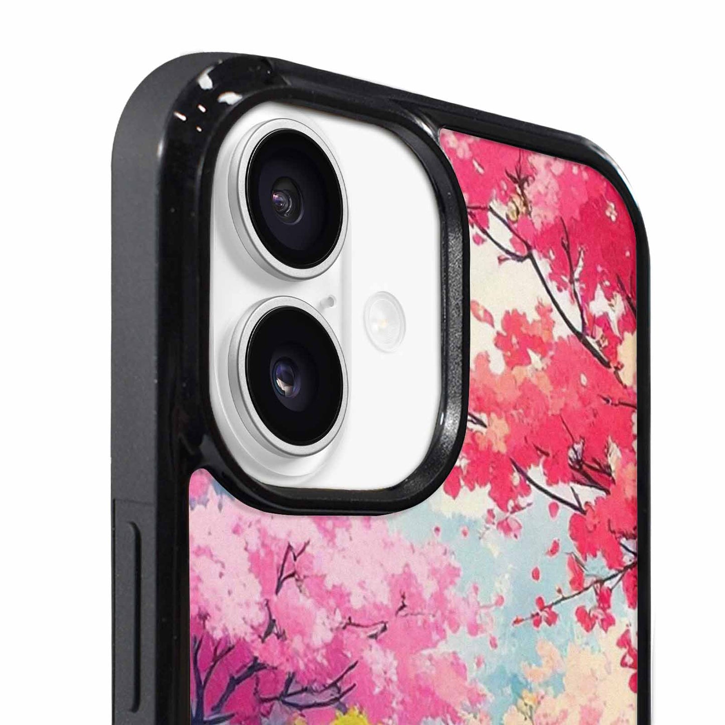 iPhone 17 Case — Cherry Blossom Branch Cherry Original Art, Custom Print Case Cover