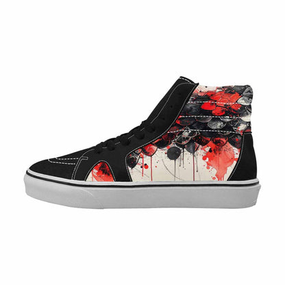 MEN'S Reptile Scale High Top Canvas Kaleidoscope Custom Sneakers