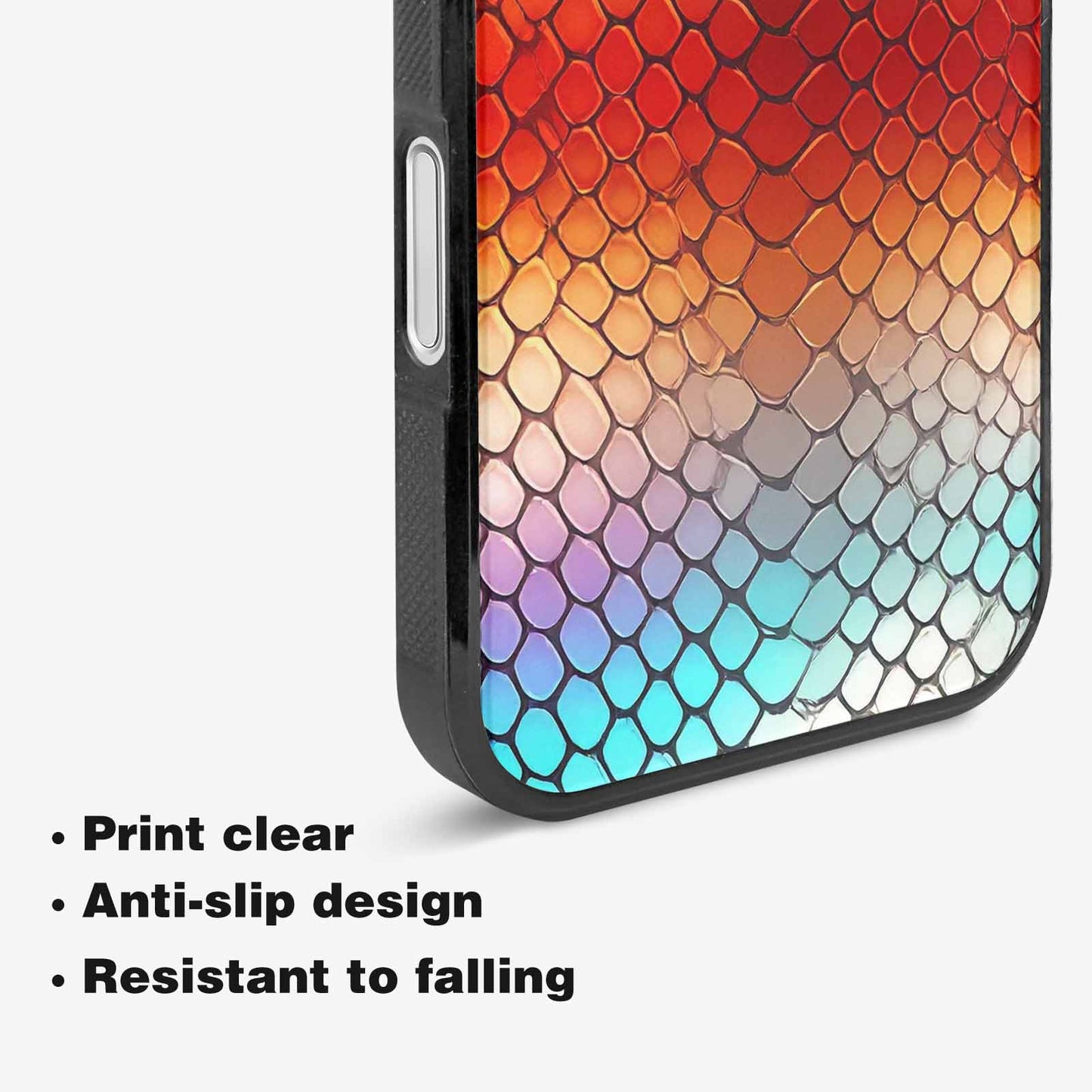 iPhone 16 Plus Case — Dark Snake Print Custom, Customized Protective Case