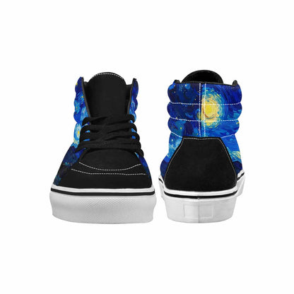 MEN'S Starry Night Van Gogh High Top Canvas Dreamcore Sneakers