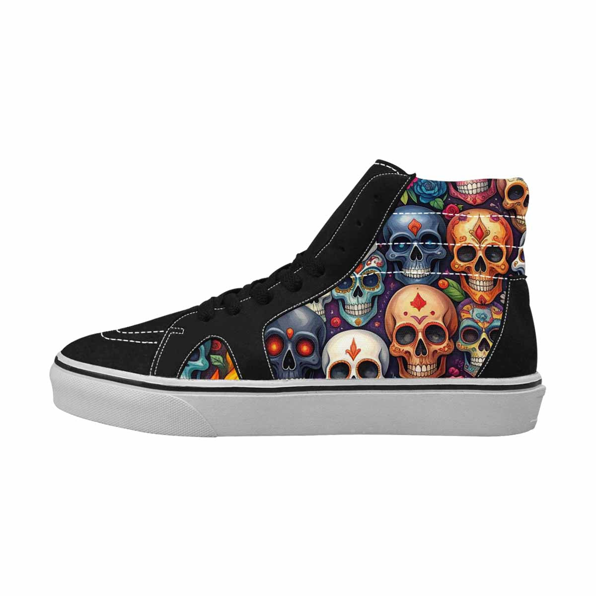 WOMEN'S Skull High Top Canvas Dreamcore Sneakers