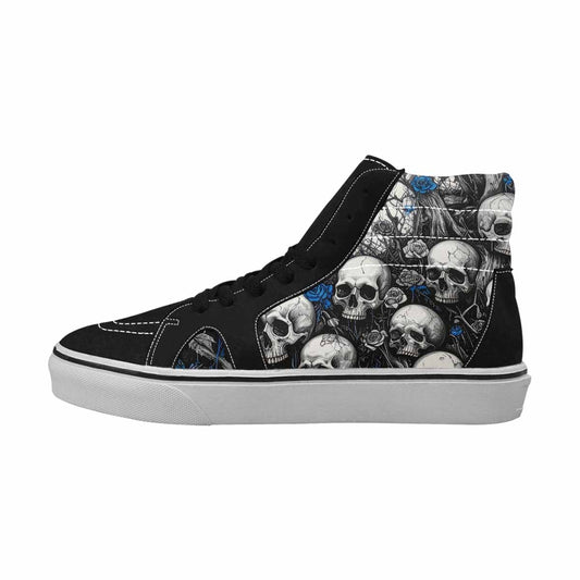MEN'S Skull Roses High Top Canvas Neon Fantasy Shoes