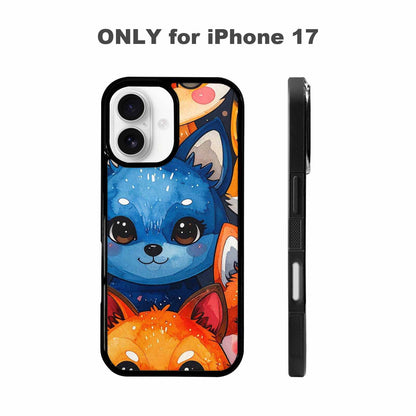 iPhone 17 Case — Watercolor Kawaii Fox Watercolor Abstract, Customized Protective Case